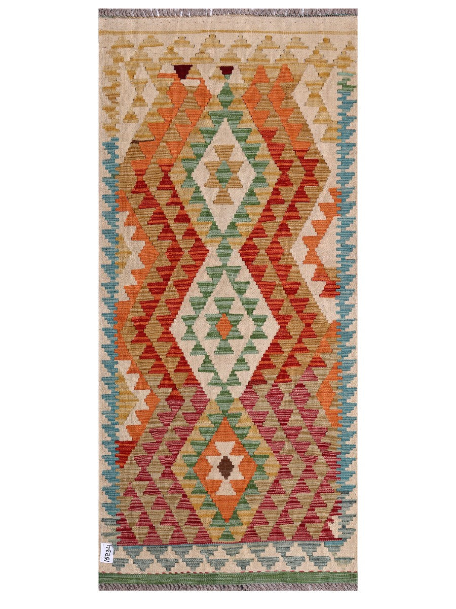 Maimana Afghanistan Kilim Rug - 179 x82 cm - Handmade