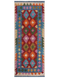 Maimana Afghanistan Kilim Rug - 199 x82 cm - Handmade