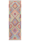 Maimana Afghanistan Kilim Rug - 207 x68 cm - Handmade