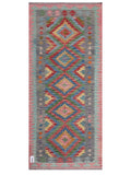 Maimana Afghanistan Kilim Rug - 202 x91 cm - Handmade