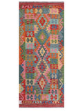 Maimana Afghanistan Kilim Rug - 197 x86 cm - Handmade