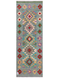 Maimana Afghanistan Kilim Rug - 202 x72 cm - Handmade