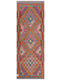 Maimana Afghanistan Kilim Rug - 205 x74 cm - Handmade