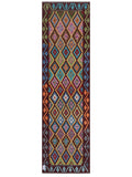 Maimana Afghanistan Kilim Runner - 254 x 73 cm - Handmade
