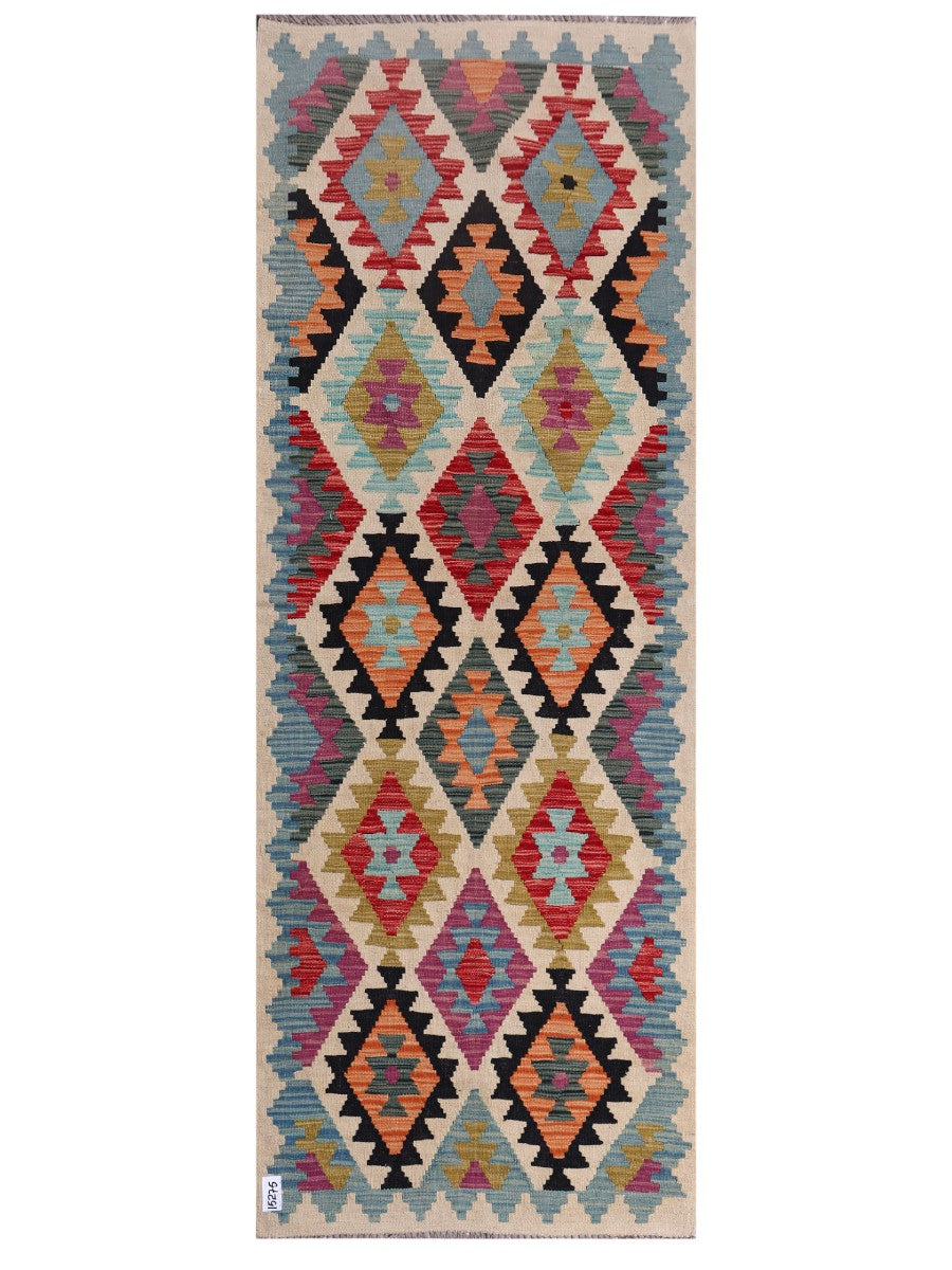 Maimana Afghanistan Kilim Rug - 245 x 90 cm - Handmade