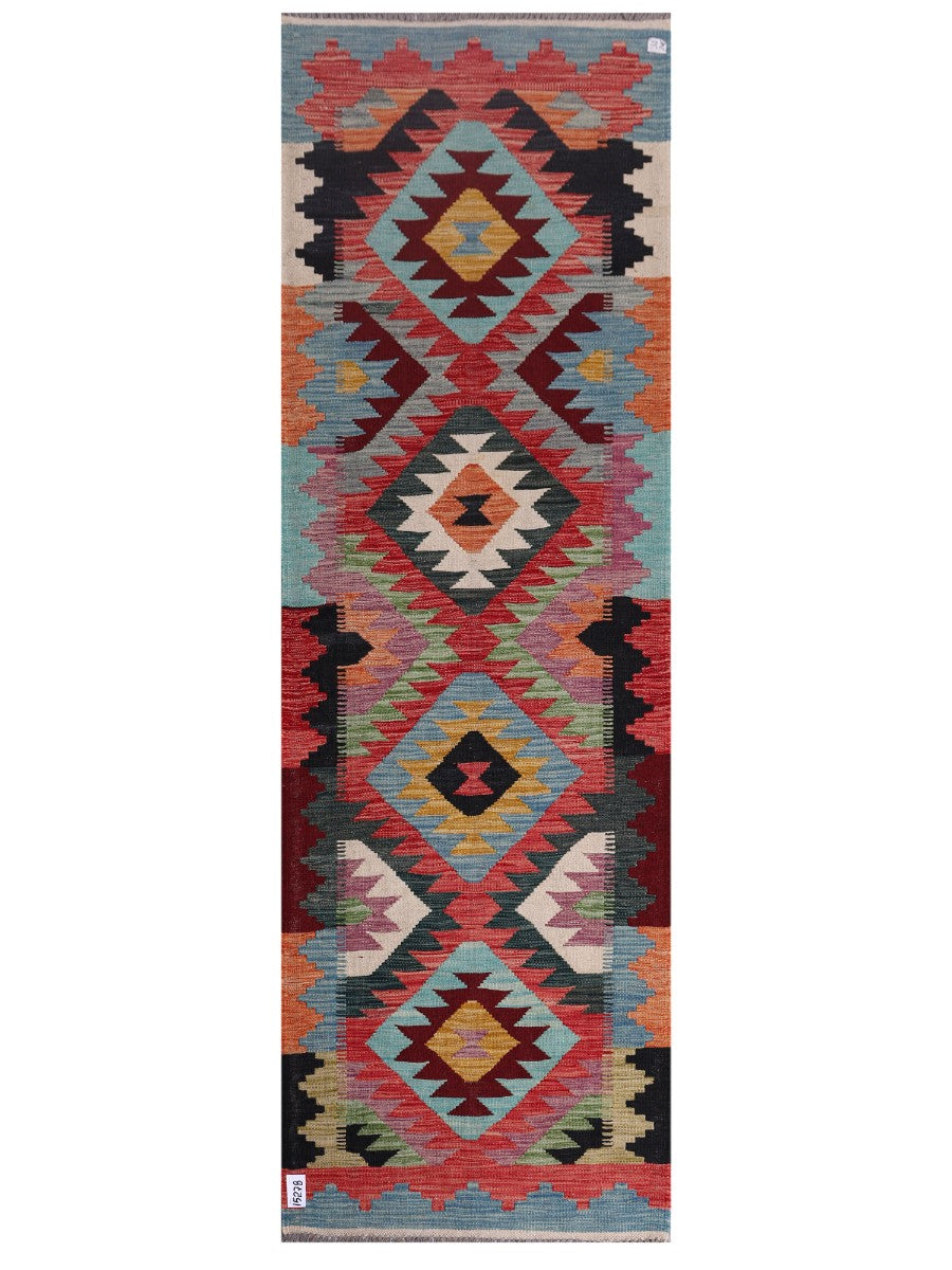 Maimana Afghanistan Kilim Rug - 247 x 80 cm - Handmade