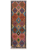 Maimana Afghanistan Kilim Runner - 255 x 86 cm - Handmade