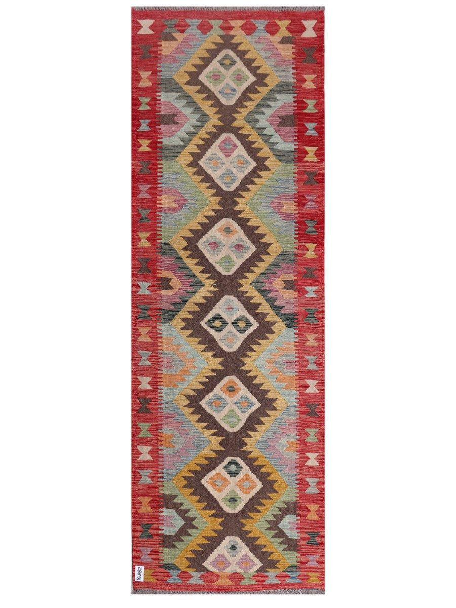 Maimana Afghanistan Kilim Runner - 247 x 83 cm - Handmade