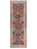 Maimana Afghanistan Kilim Rug - 244 x 88 cm - Handmade