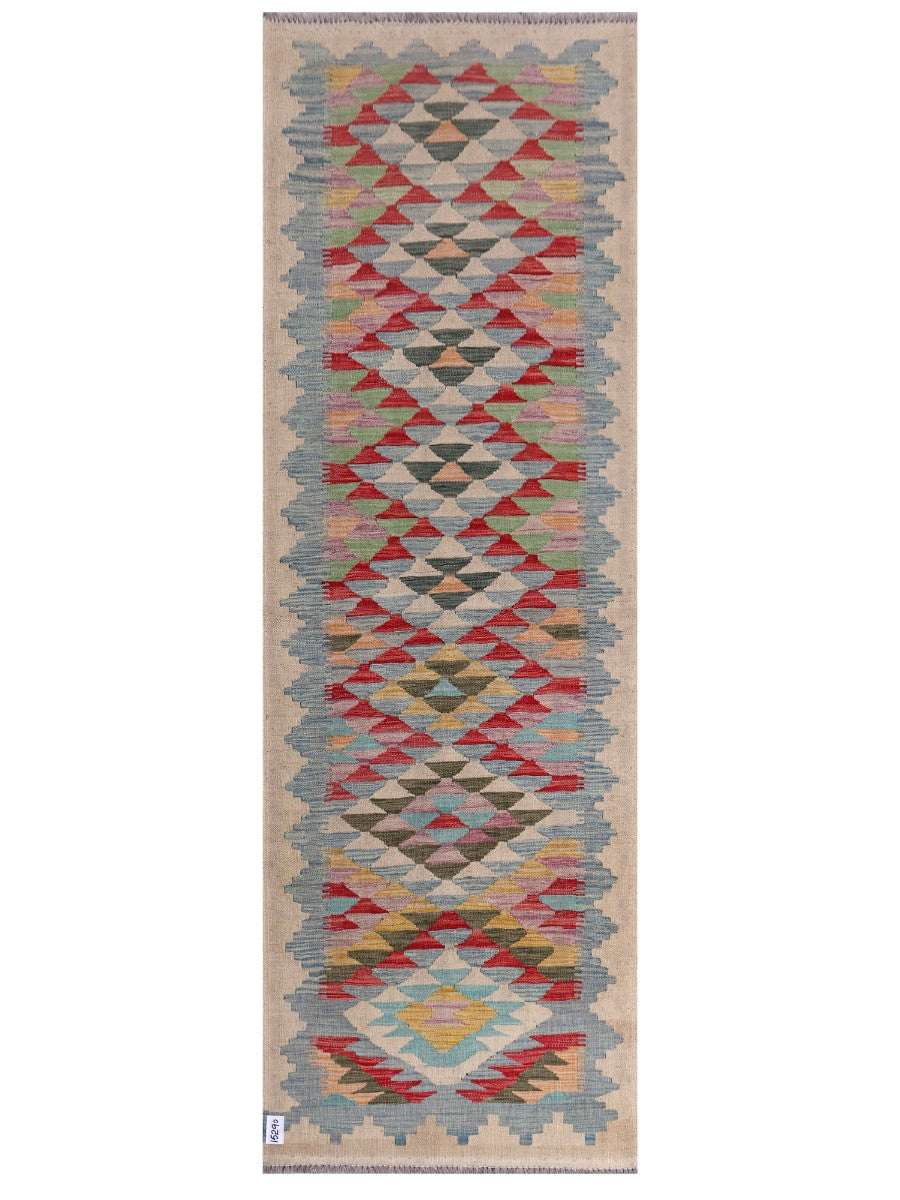 Maimana Afghanistan Kilim Runner - 252 x 83 cm - Handmade