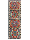 Maimana Afghanistan Kilim Rug - 241 x 82 cm - Handmade