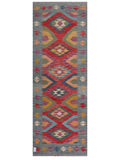Maimana Afghanistan Kilim Rug - 241 x 87 cm - Handmade