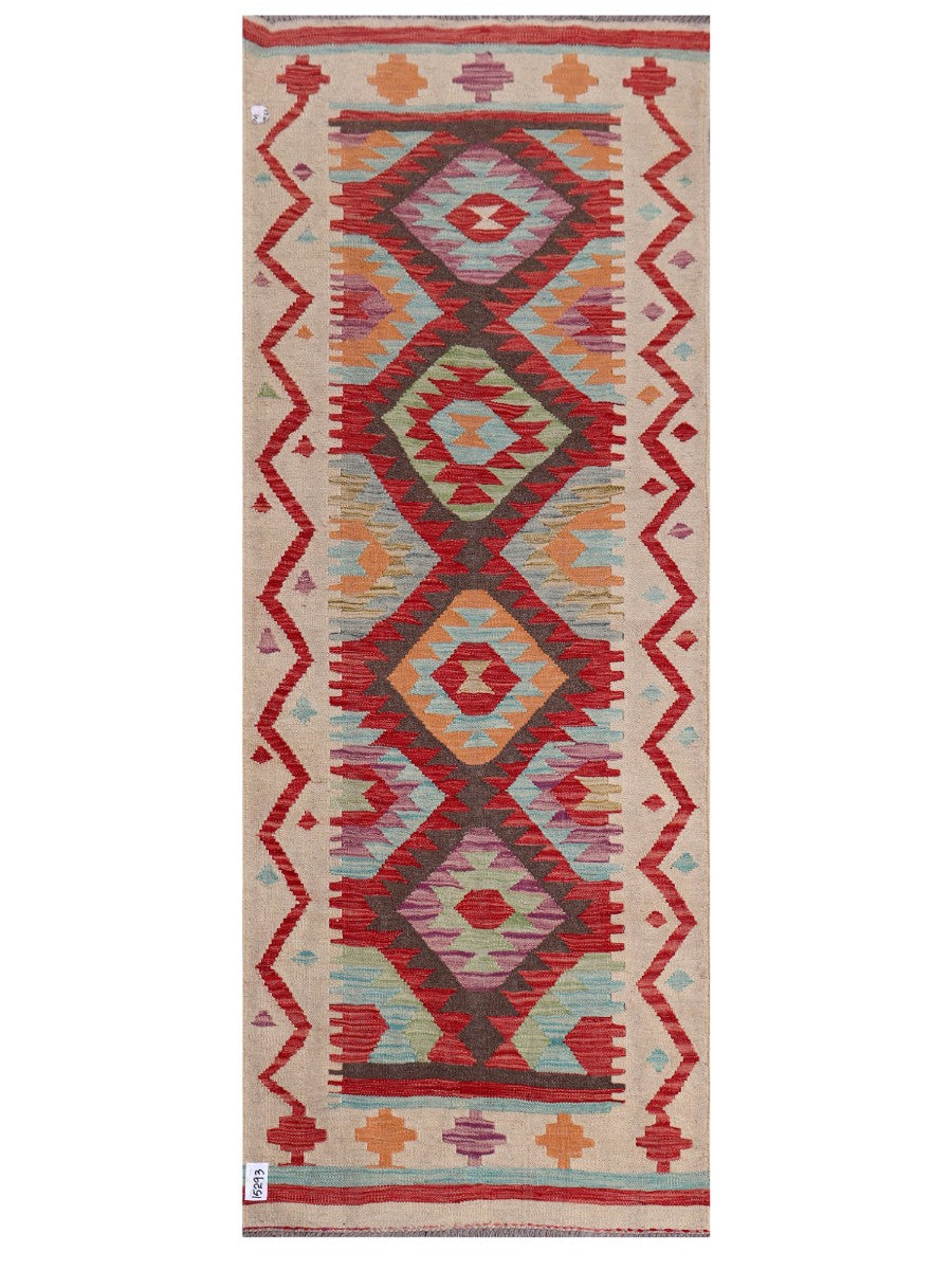 Maimana Afghanistan Kilim Rug - 230 x 90 cm - Handmade