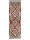 Maimana Afghanistan Kilim Runner - 249 x 80 cm - Handmade