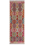 Maimana Afghanistan Kilim Rug - 244 x 85 cm - Handmade