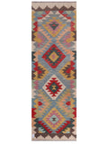 Maimana Afghanistan Kilim Rug - 246 x 81 cm - Handmade