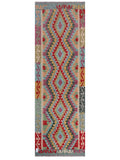 Maimana Afghanistan Kilim Rug - 248 x 82 cm - Handmade