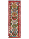 Maimana Afghanistan Kilim Rug - 243 x80 cm - Handmade