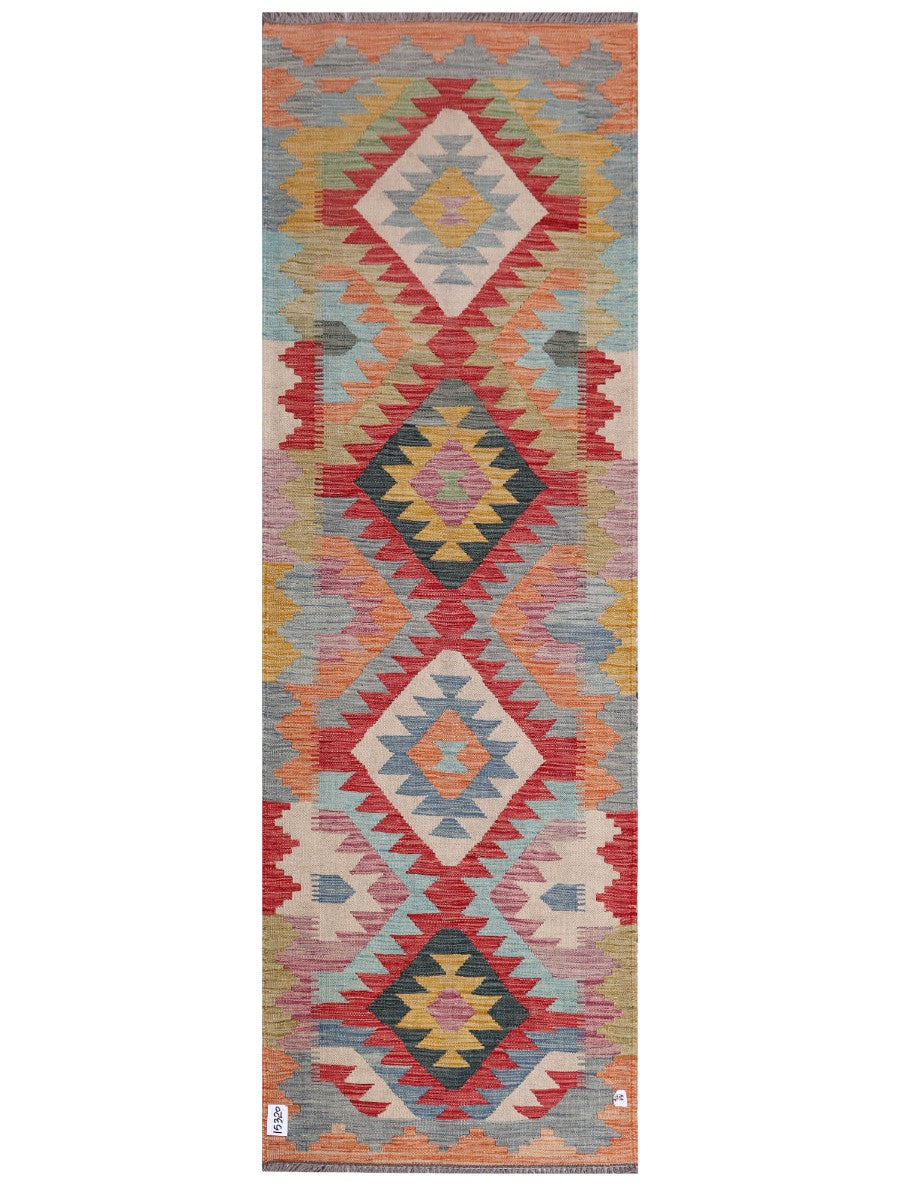 Maimana Afghanistan Kilim Rug - 245 x81 cm - Handmade