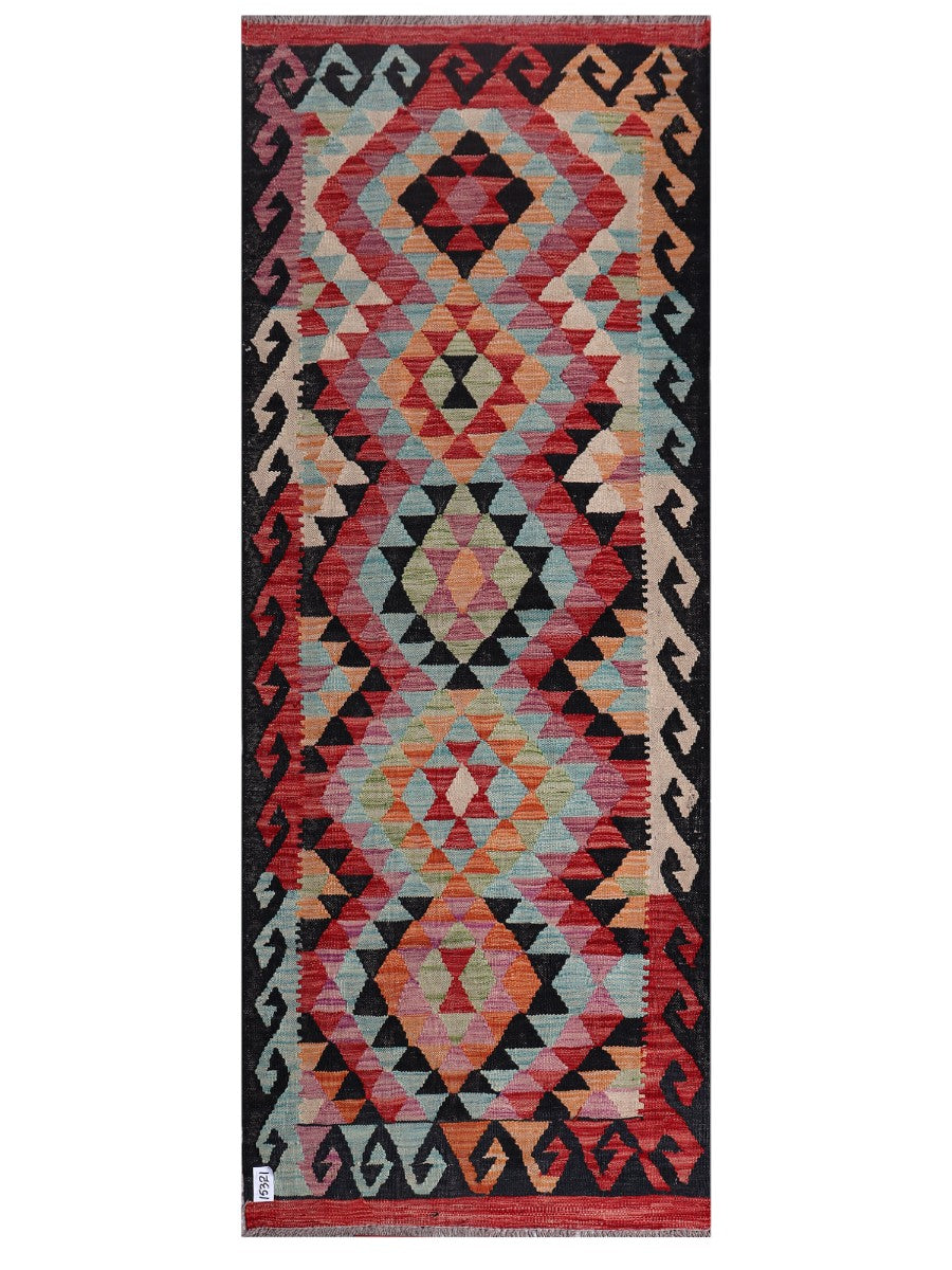 Maimana Afghanistan Kilim Rug - 221 x87 cm - Handmade