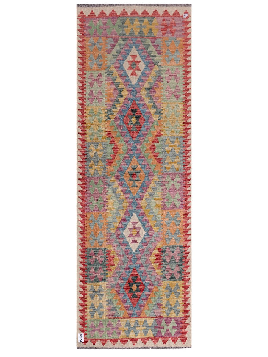 Maimana Afghanistan Kilim Rug - 247 x84 cm - Handmade
