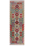 Maimana Afghanistan Kilim Rug - 241 x83 cm - Handmade