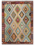 Maimana Afghanistan Kilim Rug - 208 x150 cm - Handmade