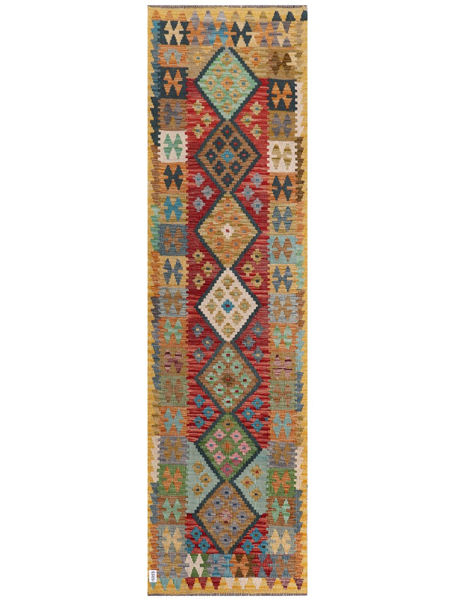 Maimana Afghanistan Kilim Runner - 305 x 84 cm - Handmade