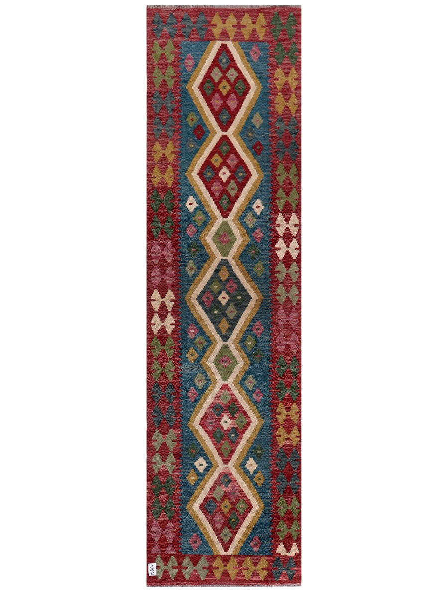Maimana Afghanistan Kilim Runner - 291 x 79 cm - Handmade