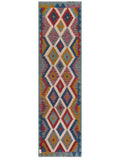 Maimana Afghanistan Kilim Runner - 297 x 84 cm - Handmade