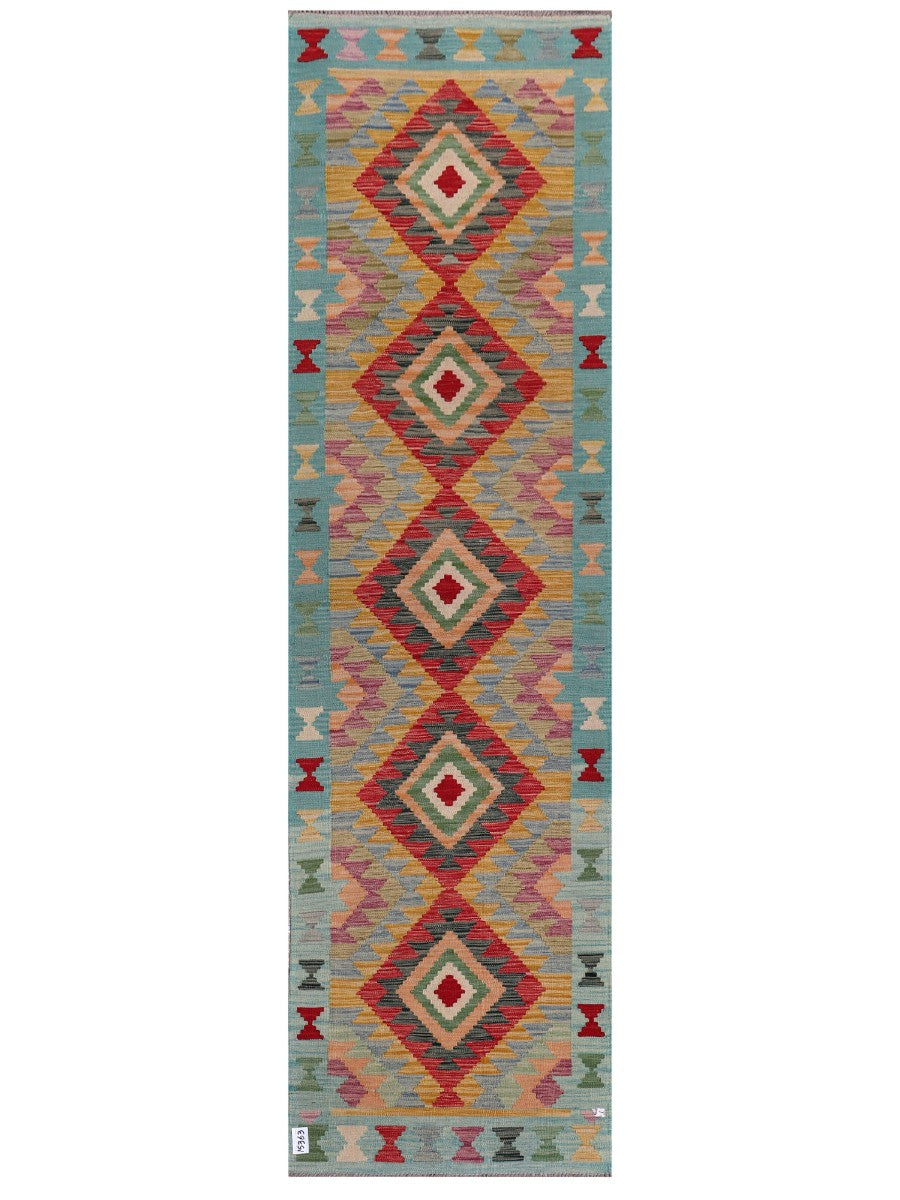 Maimana Afghanistan Kilim Runner - 294 x 83 cm - Handmade