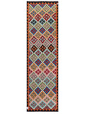 Maimana Afghanistan Kilim Runner - 294 x 86 cm - Handmade