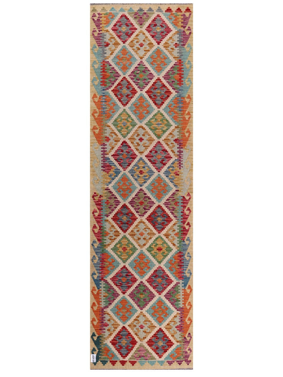 Maimana Afghanistan Kilim Runner - 294 x 84 cm - Handmade