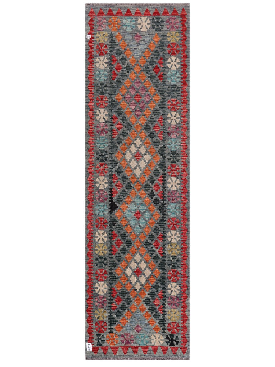 Maimana Afghanistan Kilim Runner - 288 x 86 cm - Handmade