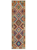 Maimana Afghanistan Kilim Runner - 296 x 86 cm - Handmade