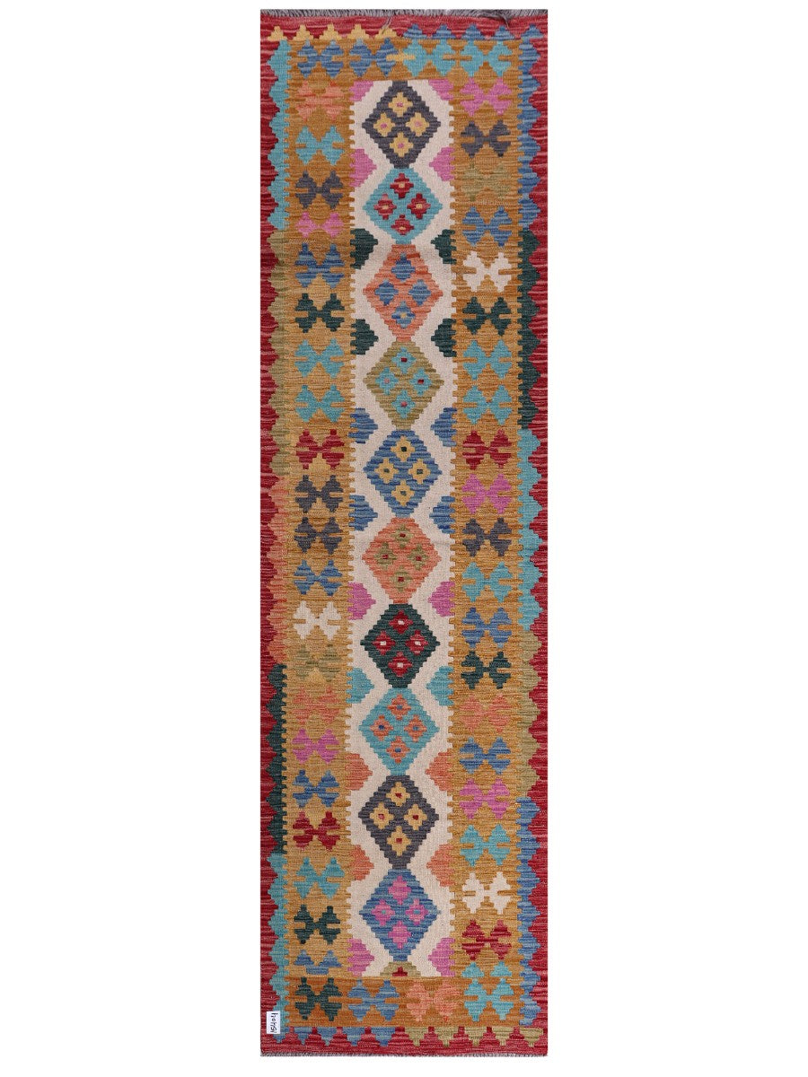 Maimana Afghanistan Kilim Runner - 290 x 81 cm - Handmade