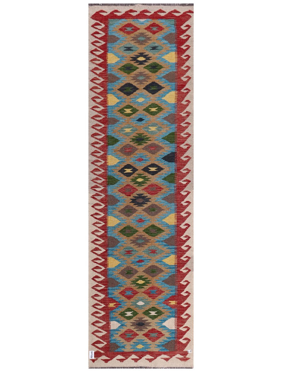 Maimana Afghanistan Kilim Runner - 300 x 88 cm - Handmade