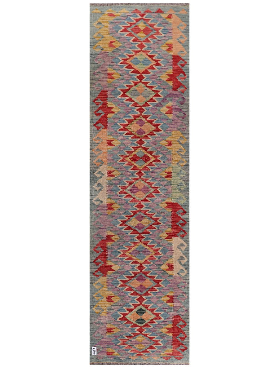 Maimana Afghanistan Kilim Runner - 292 x 82 cm - Handmade