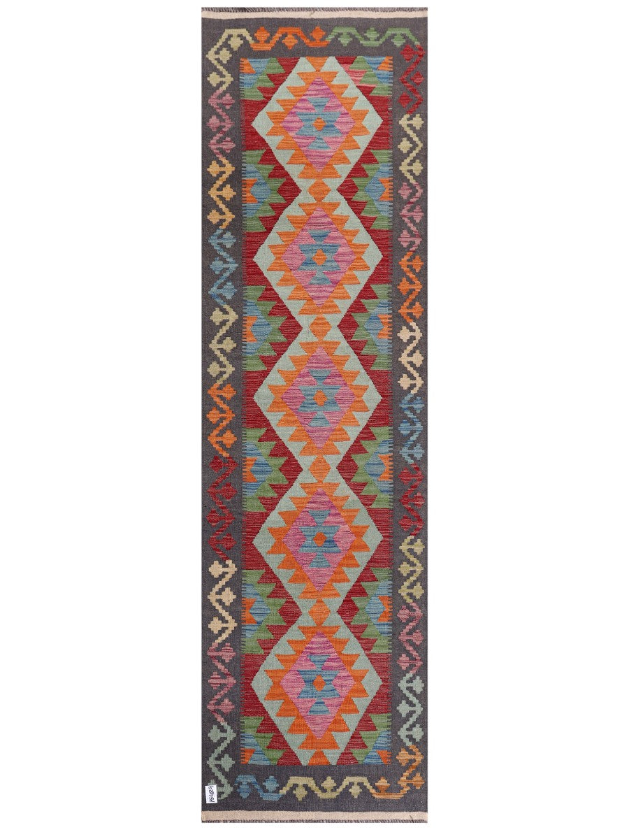 Maimana Afghanistan Kilim Runner - 294 x 83 cm - Handmade