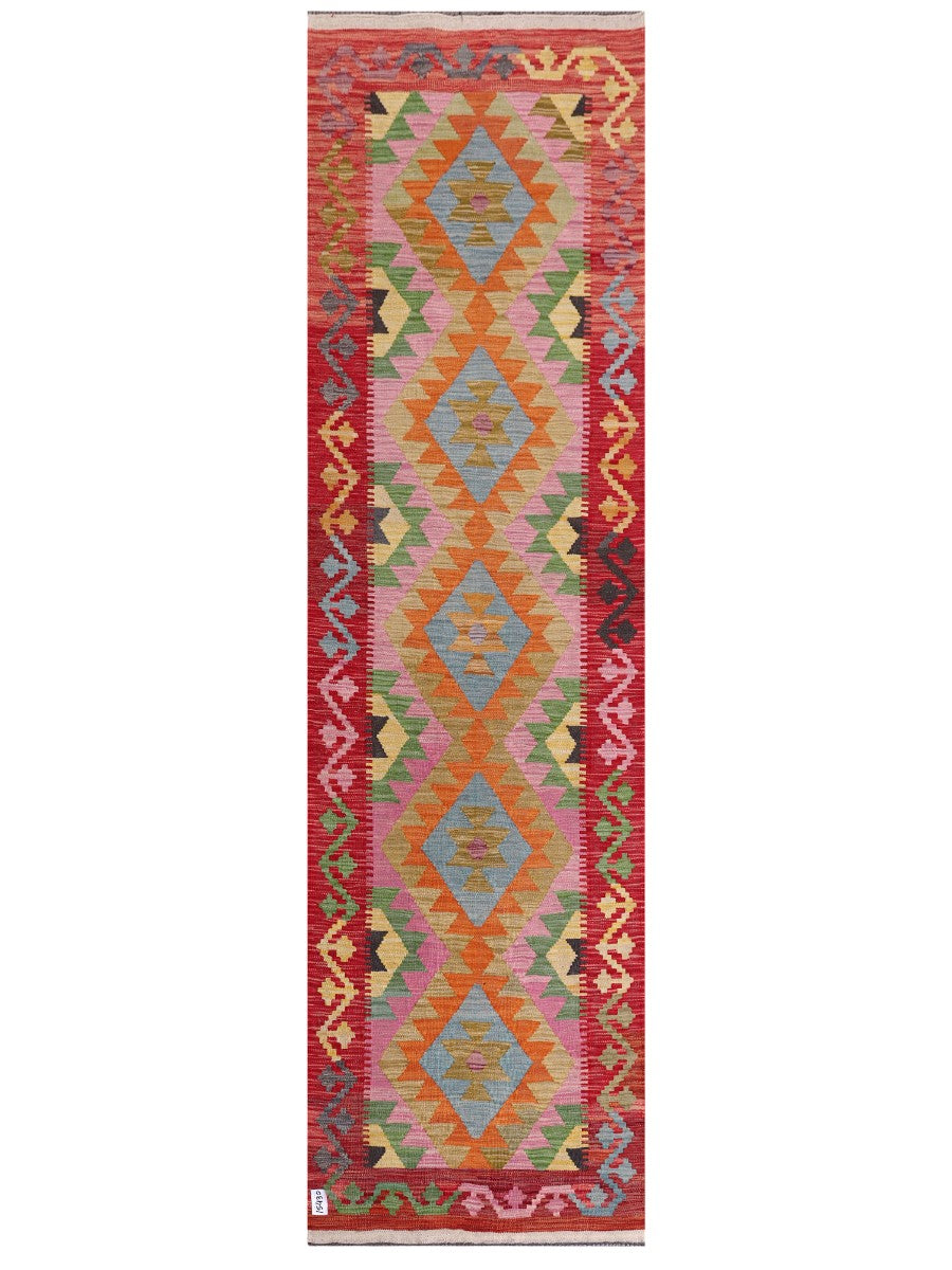 Maimana Afghanistan Kilim Runner - 291 x 81 cm - Handmade