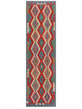 Maimana Afghanistan Kilim Runner - 296 x 85 cm - Handmade