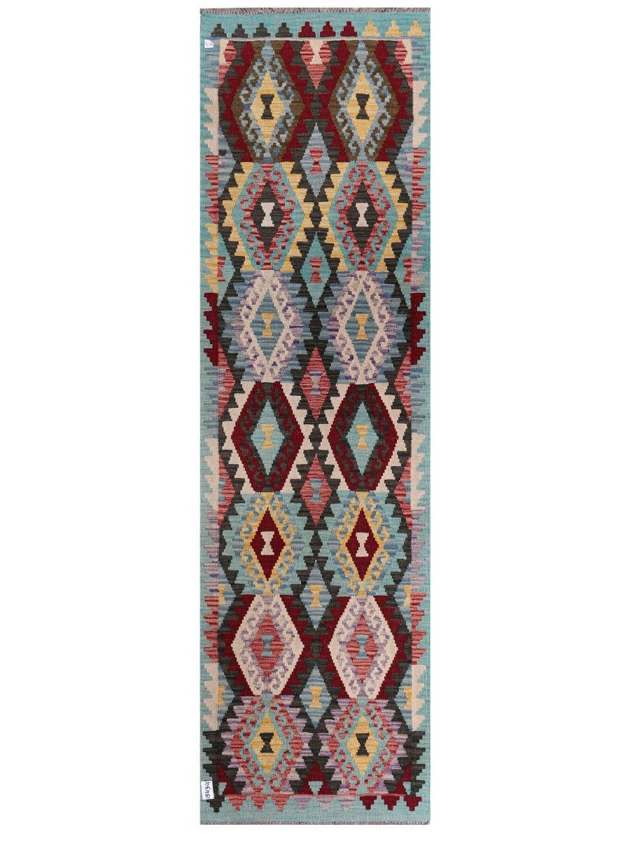 Maimana Afghanistan Kilim Runner - 285 x 82 cm - Handmade
