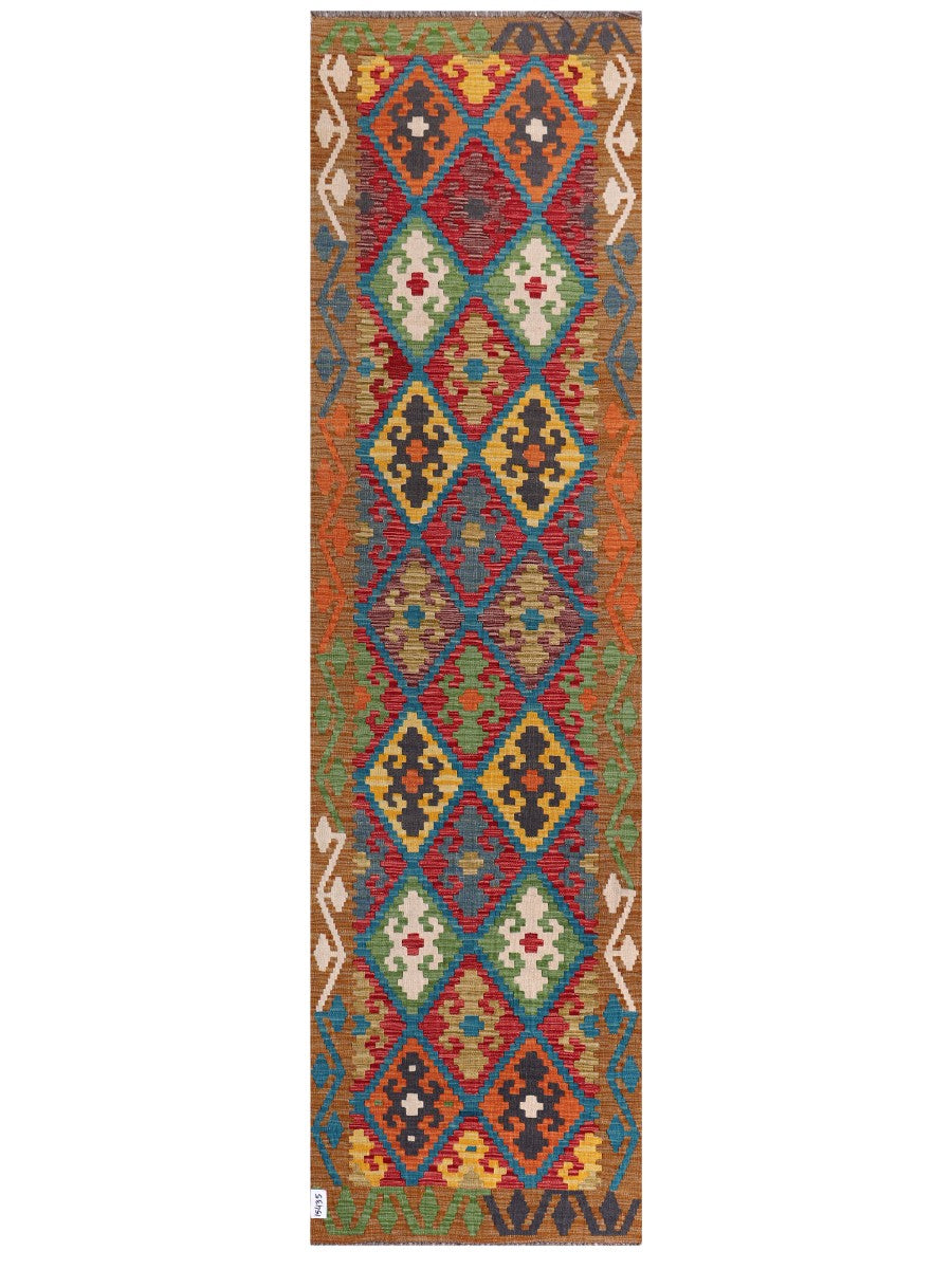 Maimana Afghanistan Kilim Runner - 308 x 84 cm - Handmade