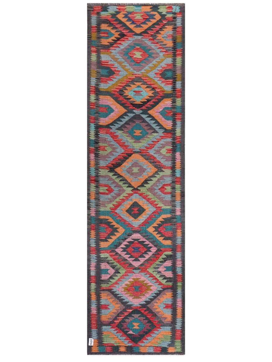 Maimana Afghanistan Kilim Runner - 297 x 84 cm - Handmade