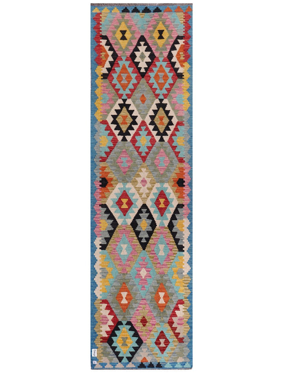 Maimana Afghanistan Kilim Runner - 300 x 85 cm - Handmade