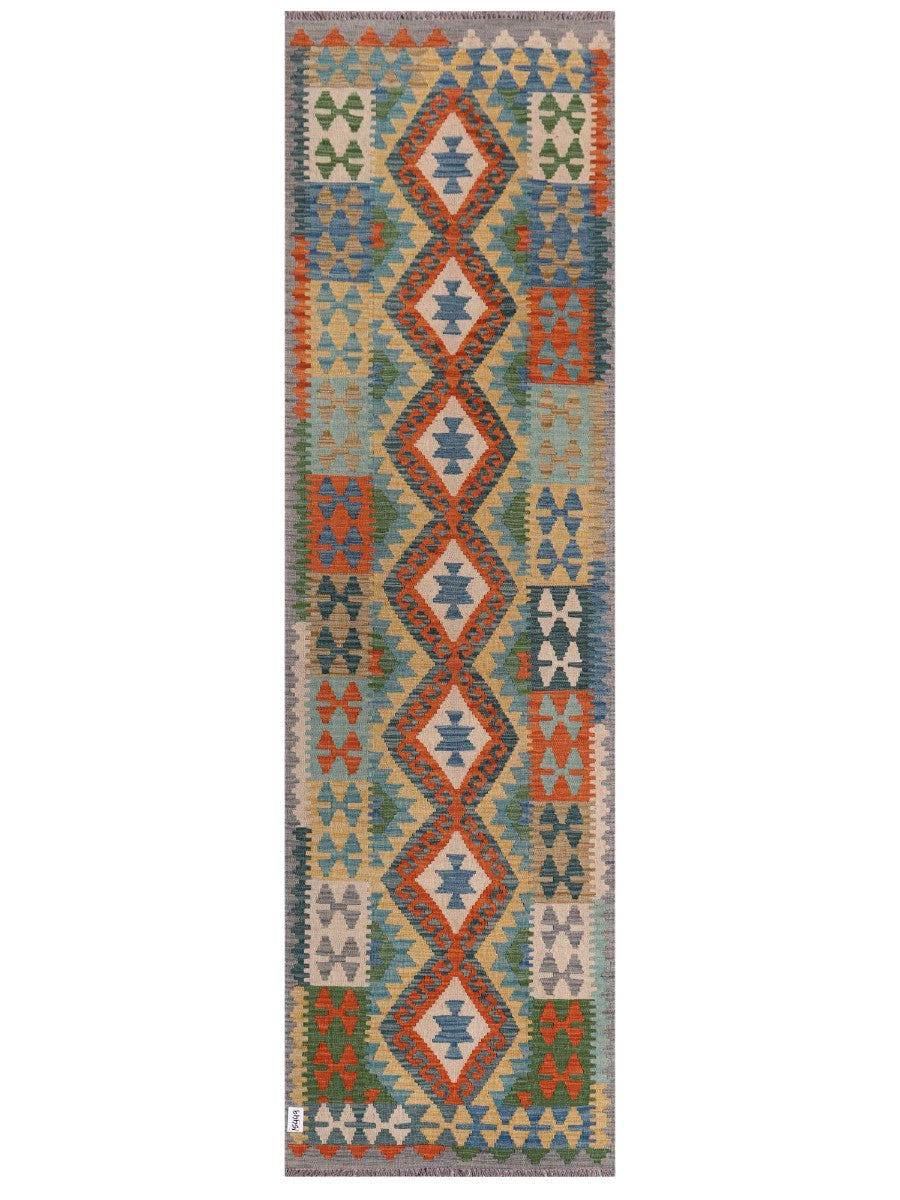 Maimana Afghanistan Kilim Runner - 301 x 87 cm - Handmade