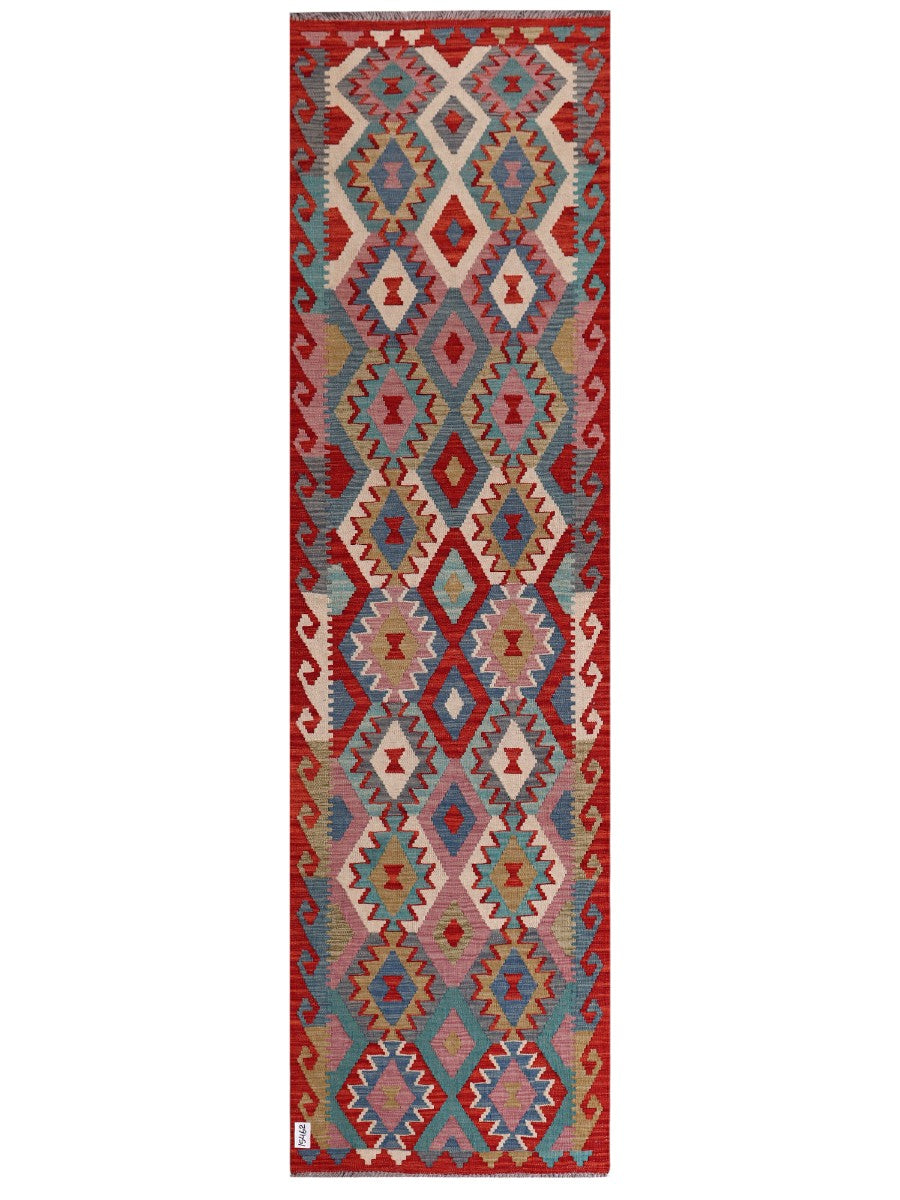 Maimana Afghanistan Kilim Runner - 293 x 82 cm - Handmade