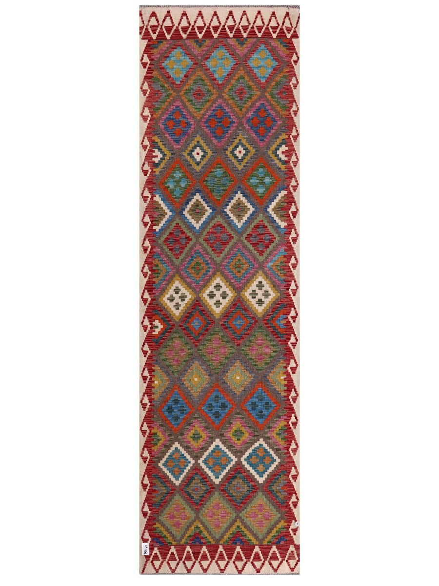 Maimana Afghanistan Kilim Runner - 303 x 87 cm - Handmade