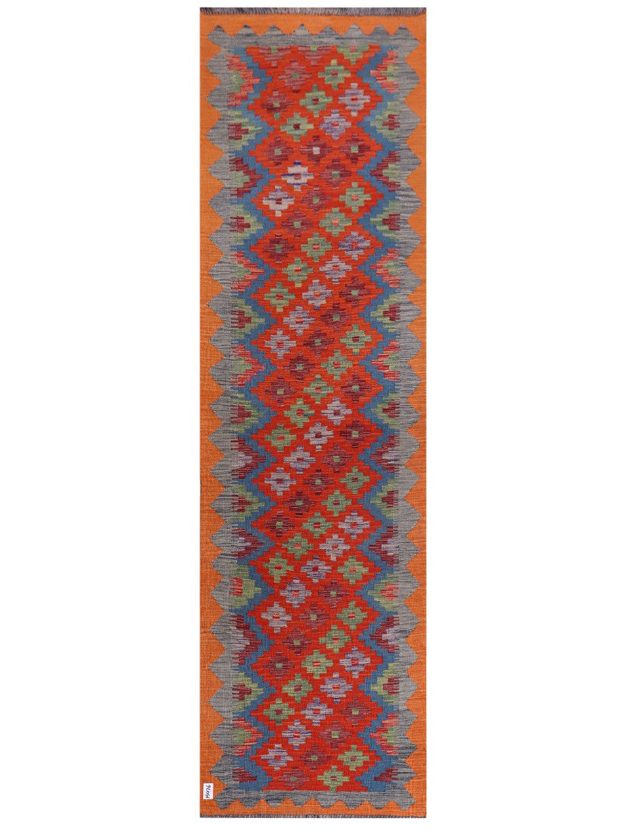 Maimana Afghanistan Kilim Runner - 299 x 85 cm - Handmade