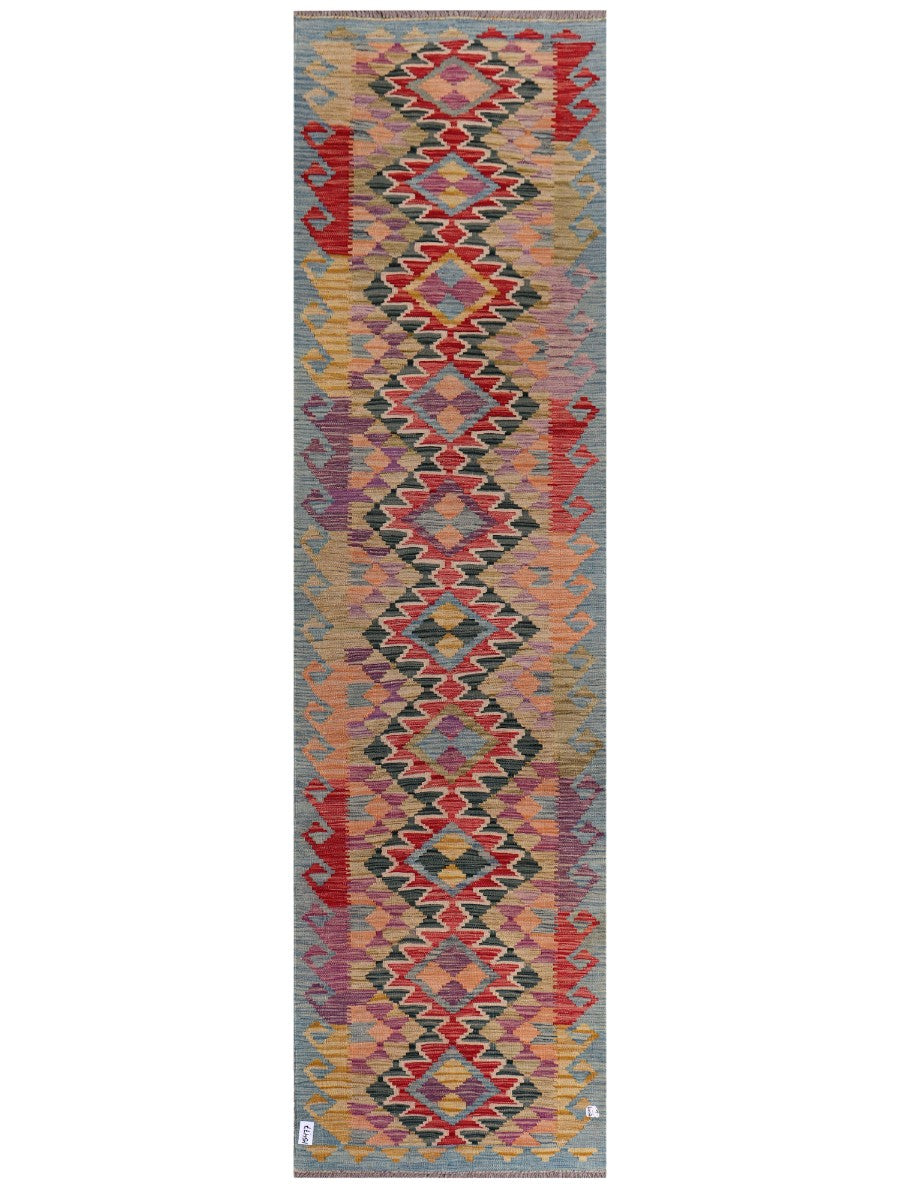 Maimana Afghanistan Kilim Runner - 297 x 81 cm - Handmade